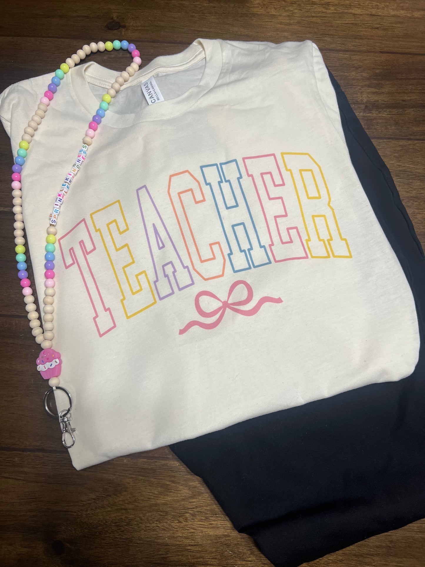 Teacher Bow T Shirt