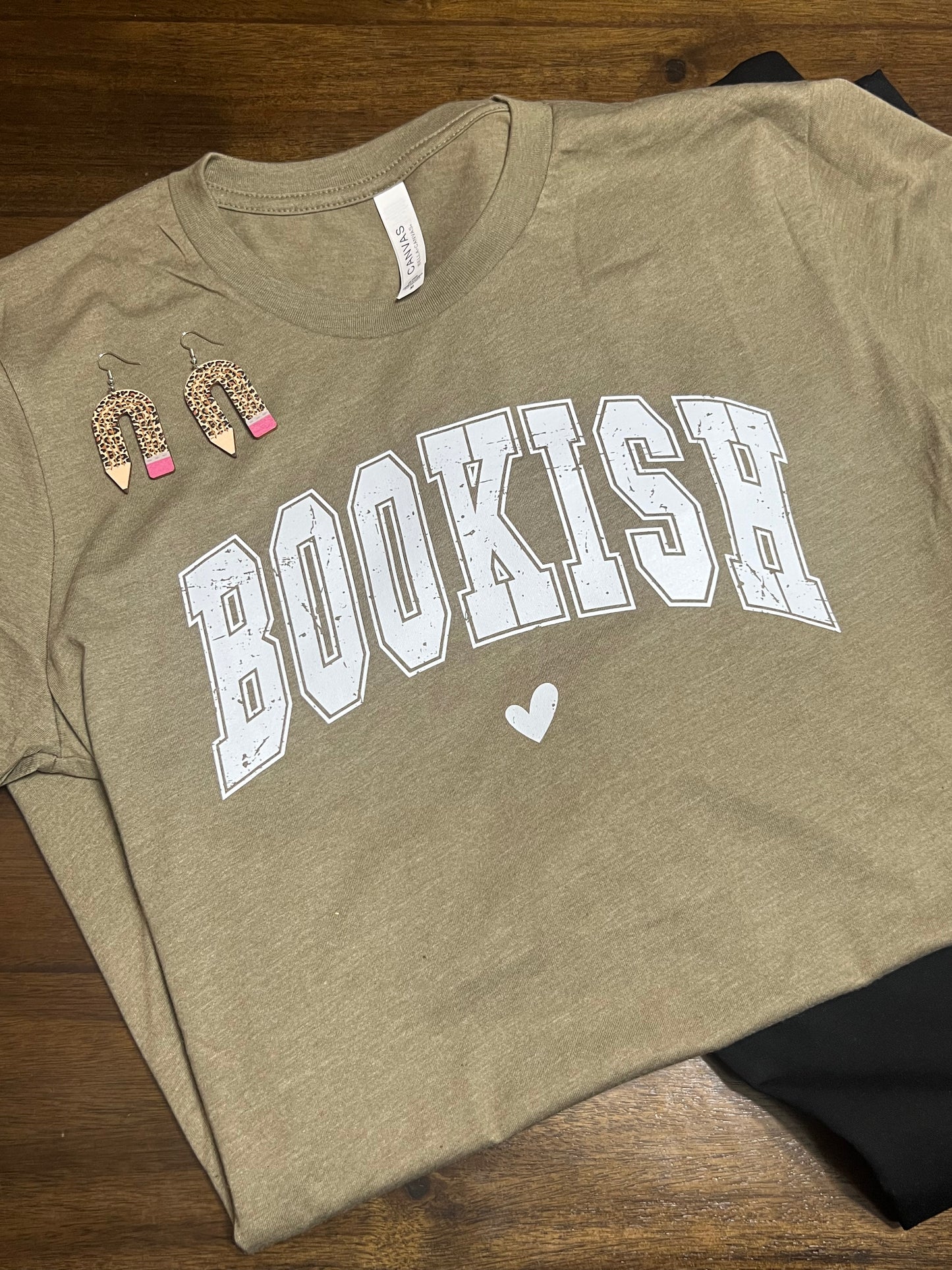 Bookish T Shirt with Heart