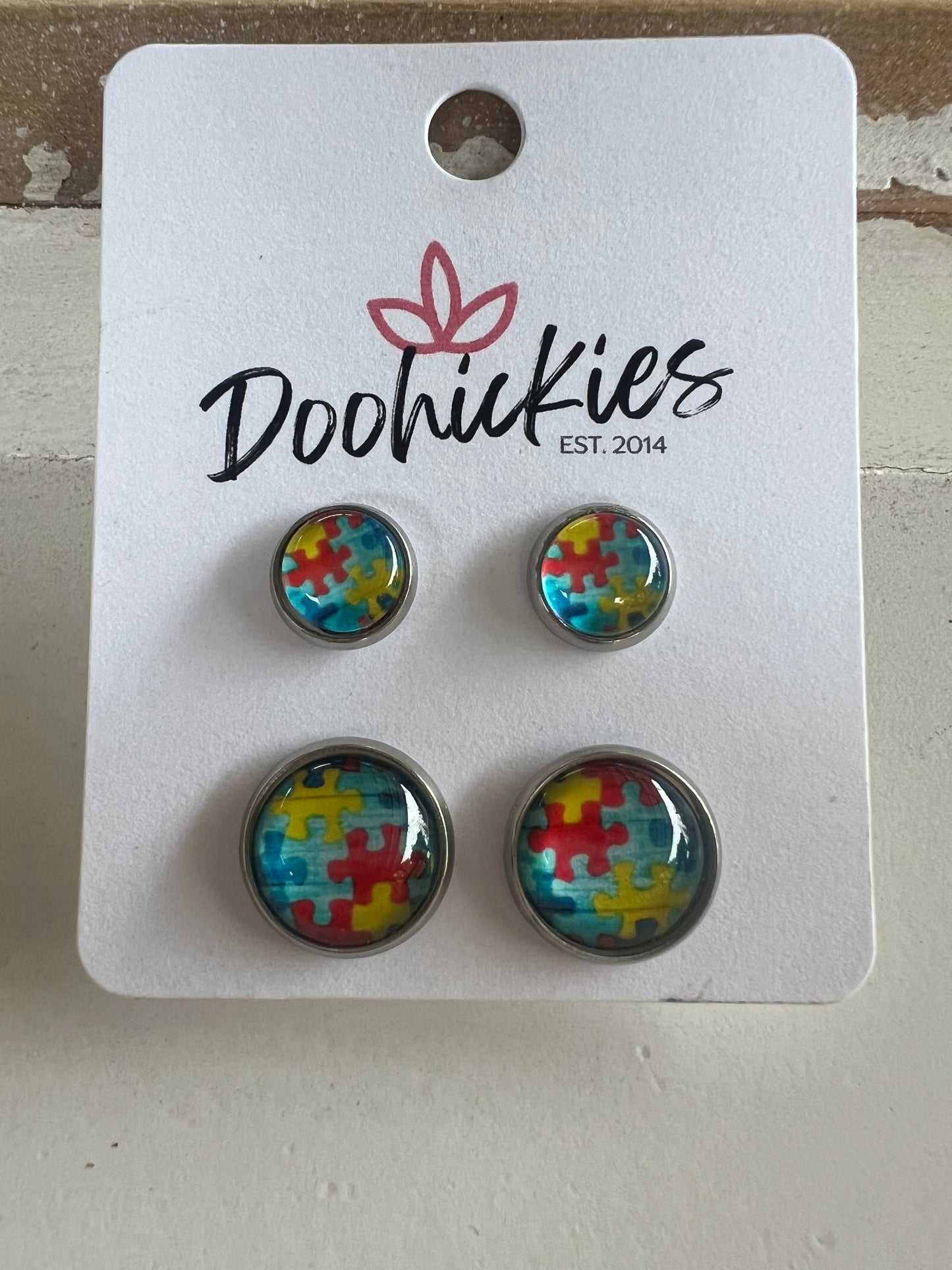 Autism Awareness Earring Set