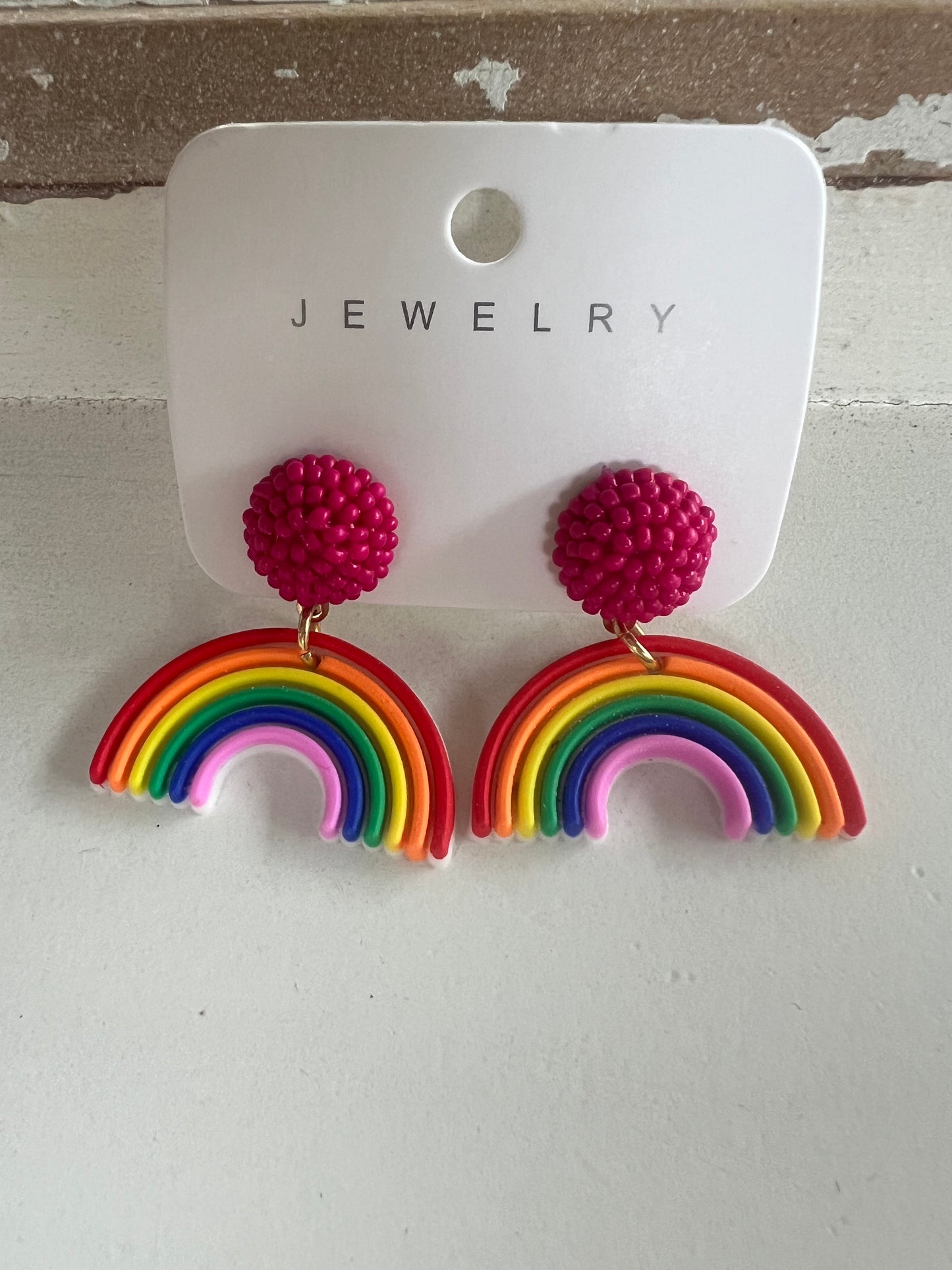 Rainbow Dangle Earrings