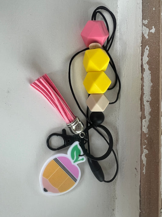 Pencil Teacher Lanyard